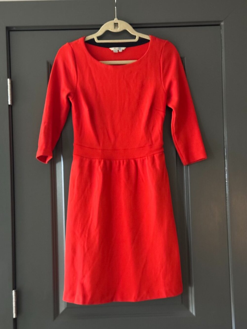 Boden Coral Red Sheath Dress, Size 6